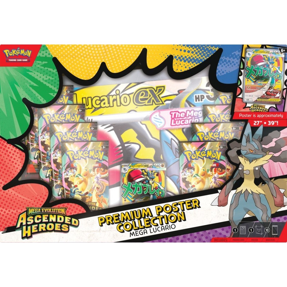 POKEMON ME2.5 ASCENDED HEROES PREMIUM  POSTER COLLECTION