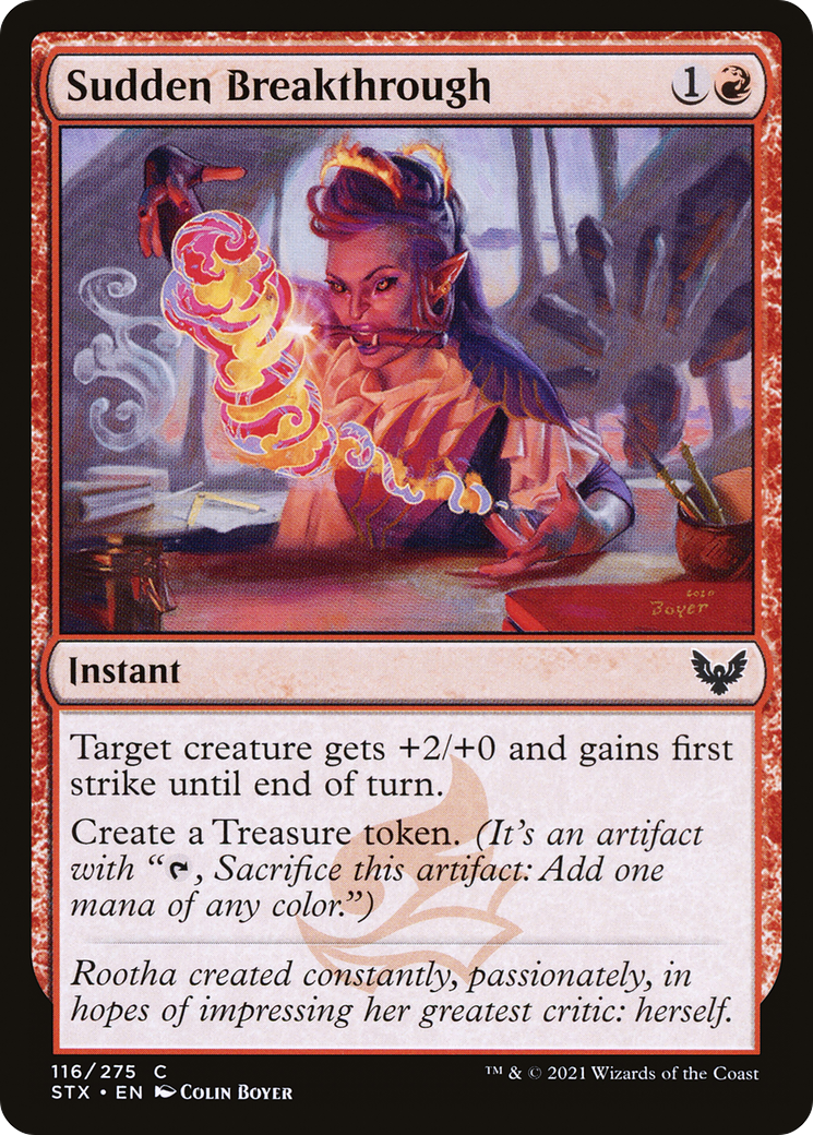 Sudden Breakthrough (STX-116) - Strixhaven: School of Mages Foil