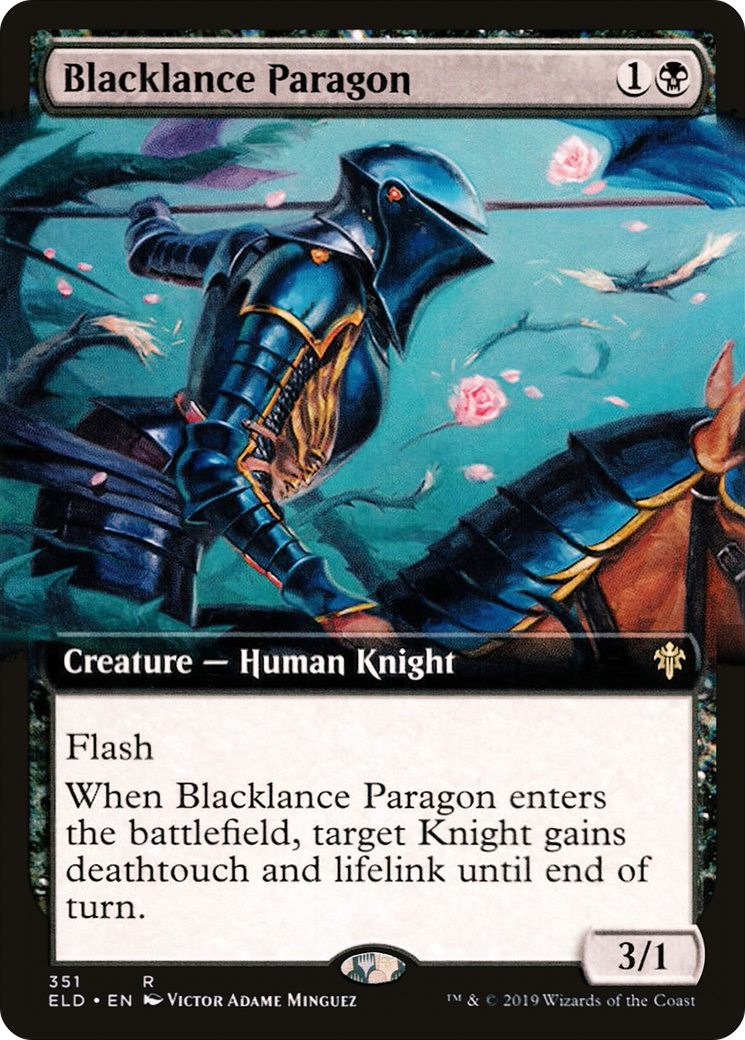 Blacklance Paragon (ELD-351) - Throne of Eldraine: (Extended Art) Foil