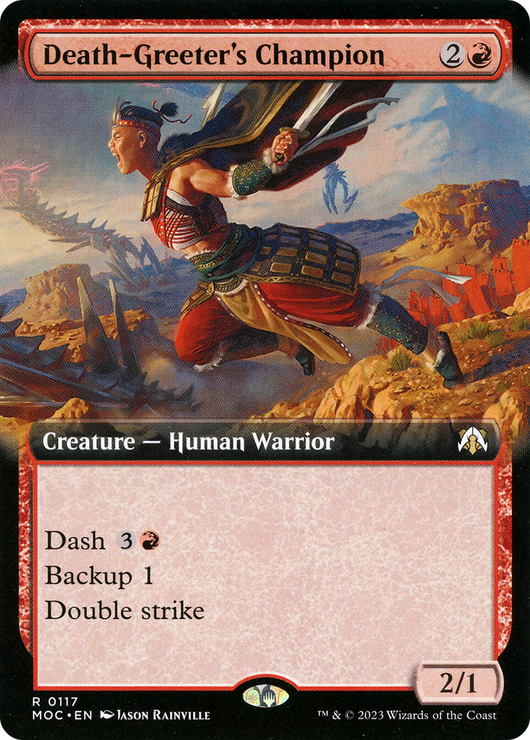 Death-Greeter's Champion (MOC-117) - March of the Machine Commander: (Extended Art)