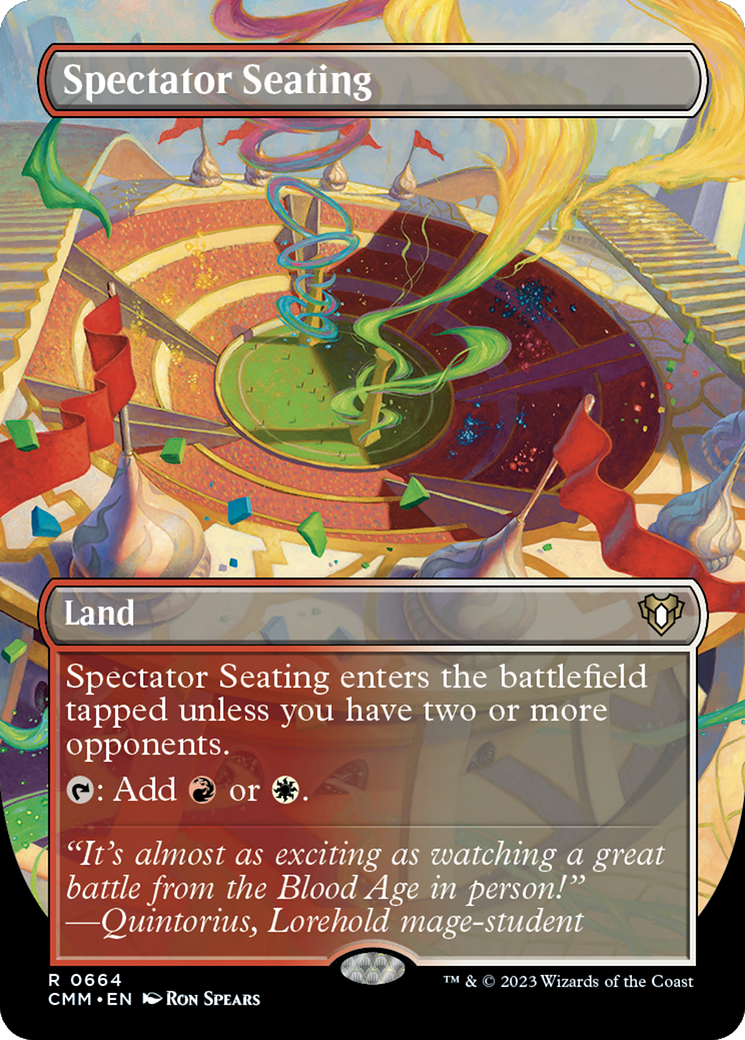 Spectator Seating (Borderless) (CMM-664) - Commander Masters (Borderless)