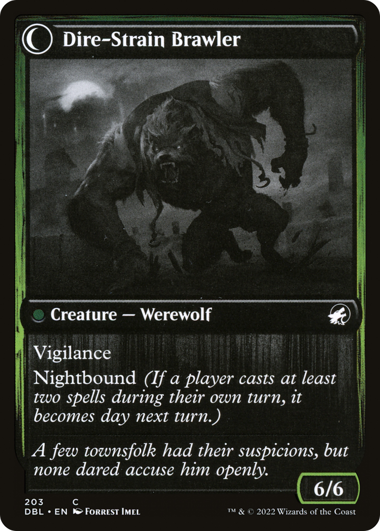 Tireless Hauler // Dire-Strain Brawler (DBL-203) - Innistrad: Double Feature: (Double Faced Transform)