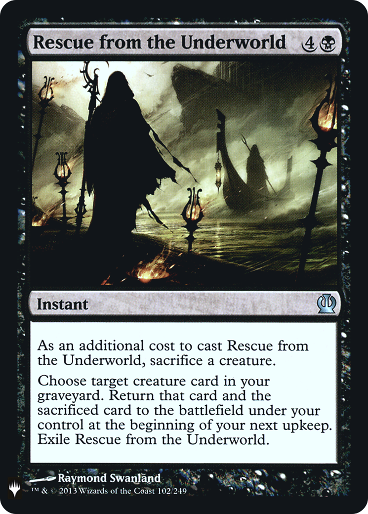 Rescue from the Underworld (LIST-102) - The List Foil