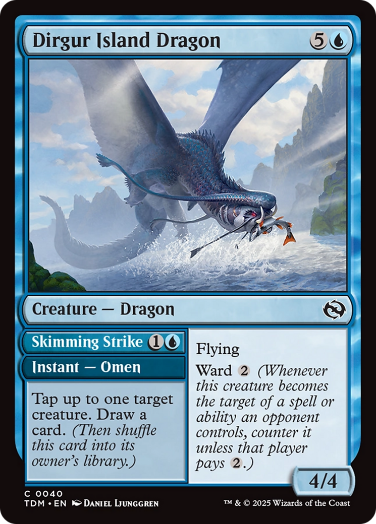 Dirgur Island Dragon // Skimming Strike (TDM-040) - Tarkir: Dragonstorm