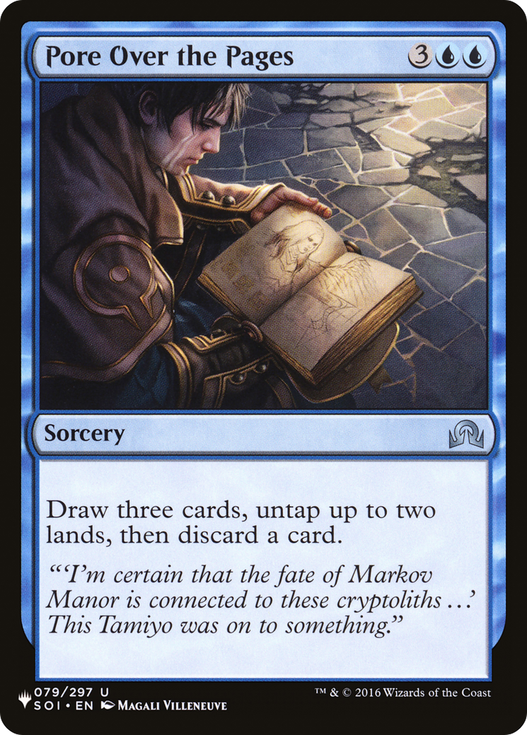 Pore Over the Pages (LIST-079/297) - The List