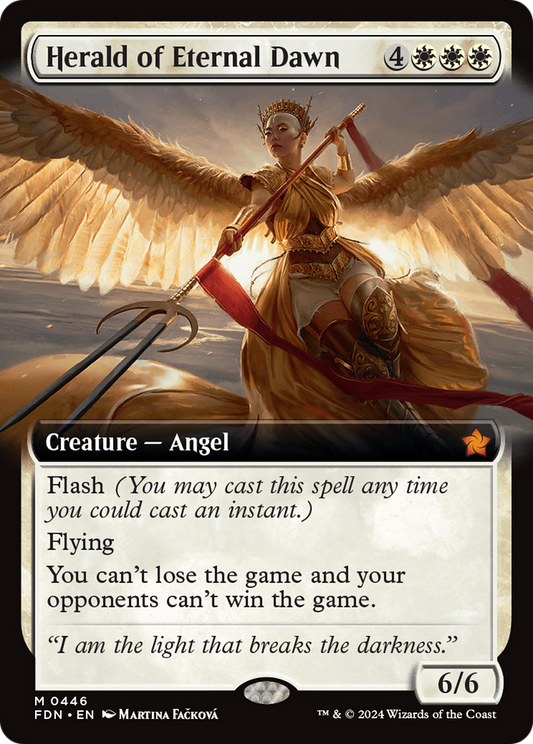 Herald of Eternal Dawn (Extended Art) (FDN-446) - Foundations: (Extended Art) Foil
