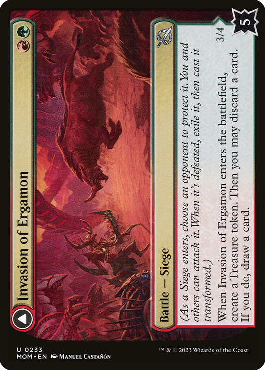 Invasion of Ergamon // Truga Cliffcharger (MOM-233) - March of the Machine Foil