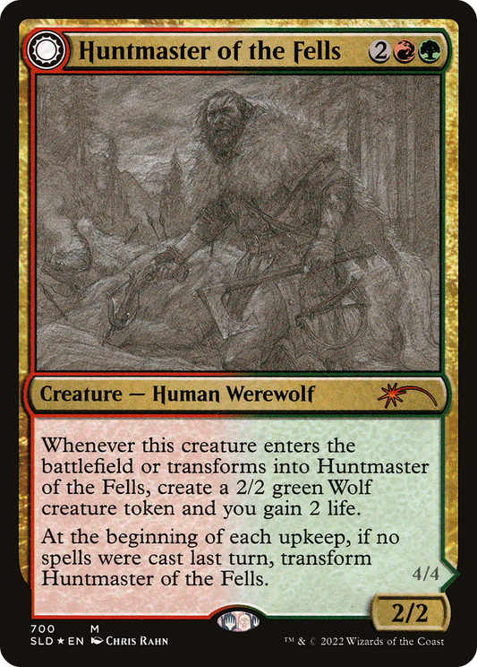 Huntmaster of the Fells // Ravager of the Fells (SLD-700) - Secret Lair Drop