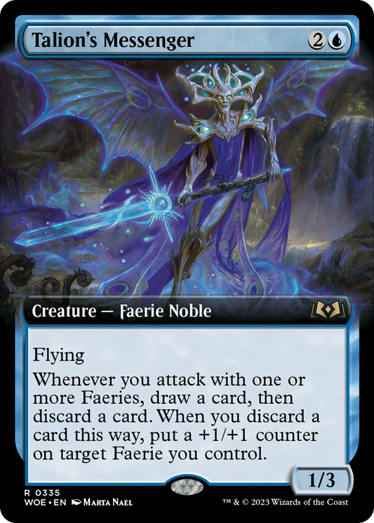 Talion's Messenger (WOE-335) - Wilds of Eldraine: (Extended Art) Foil