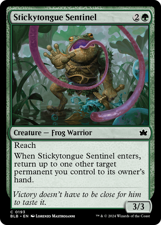 Stickytongue Sentinel (BLB-193) - Bloomburrow Foil