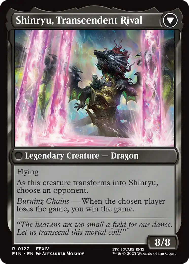 Zenos yae Galvus // Shinryu, Transcendent Rival (FIN-127) - FINAL FANTASY