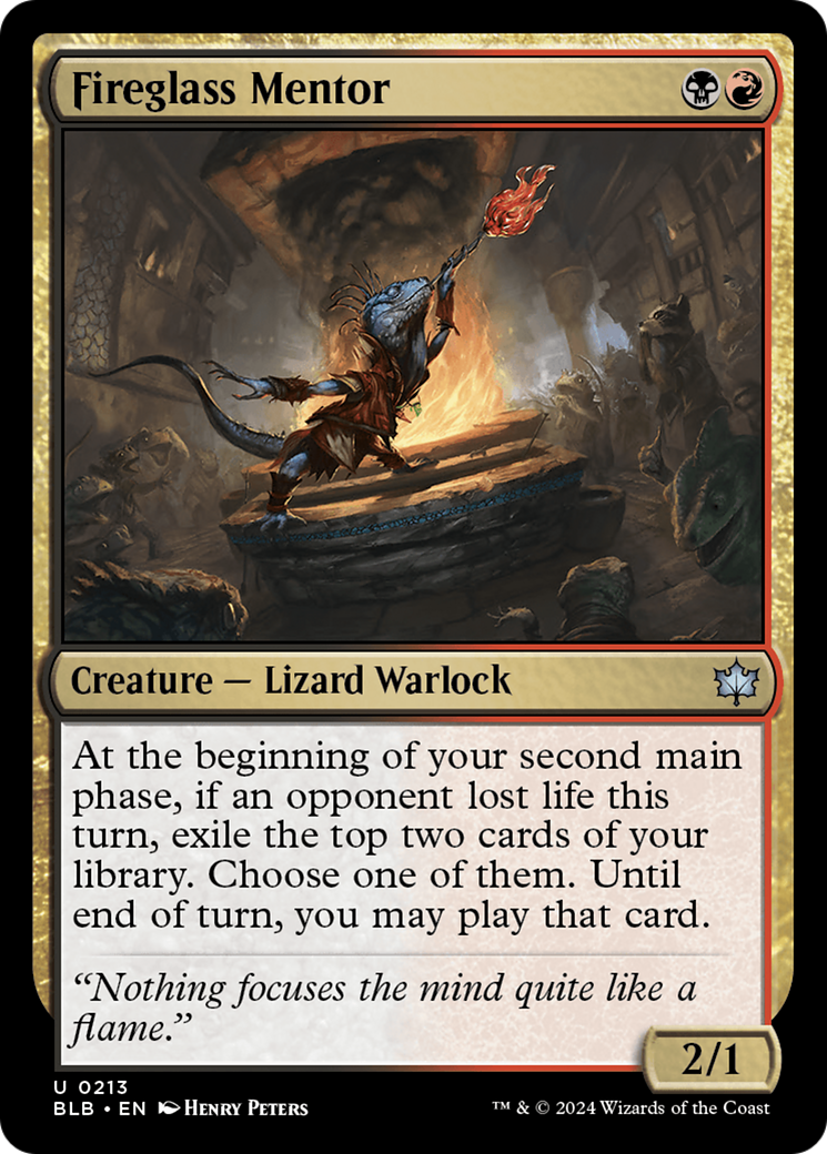 Fireglass Mentor (BLB-213) - Bloomburrow
