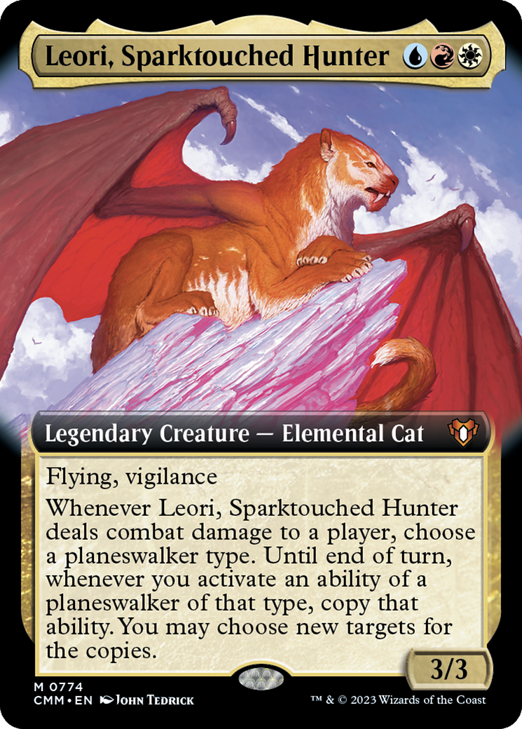 Leori, Sparktouched Hunter (CMM-774) - Commander Masters: (Extended Art) Foil