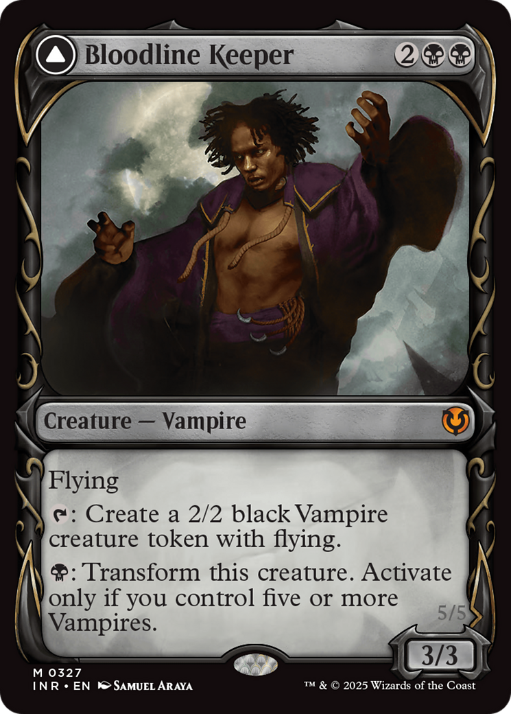 Bloodline Keeper // Lord of Lineage (INR-327) - Innistrad Remastered: (Showcase) Foil