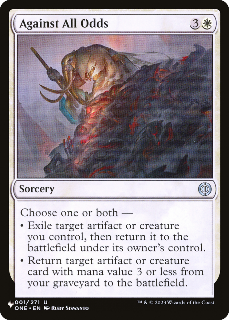 Against All Odds (LIST-ONE-1) - The List