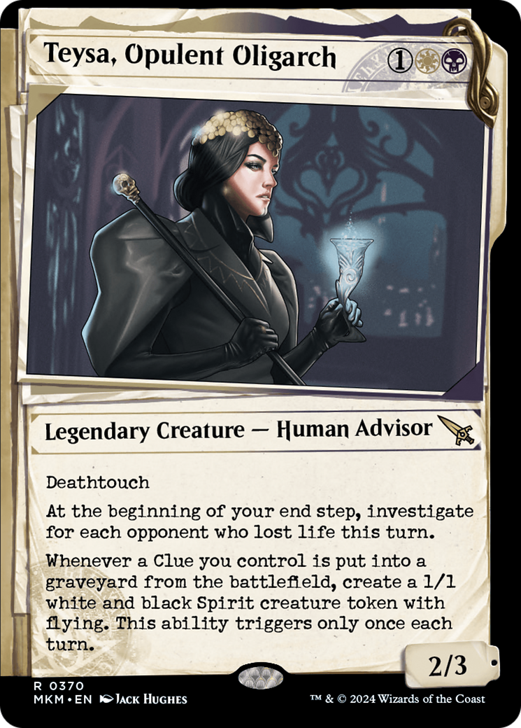 Teysa, Opulent Oligarch (Showcase) (0370) (MKM-370) - Murders at Karlov Manor: (Showcase) Foil
