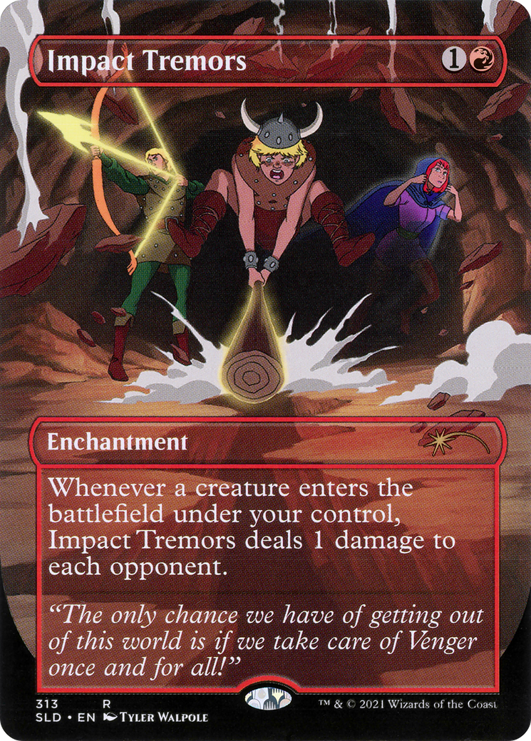 Impact Tremors (313) (SLD-313) - Secret Lair Drop (Borderless) Foil