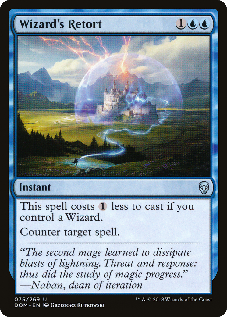 Wizard's Retort (DOM-075) - Dominaria Foil