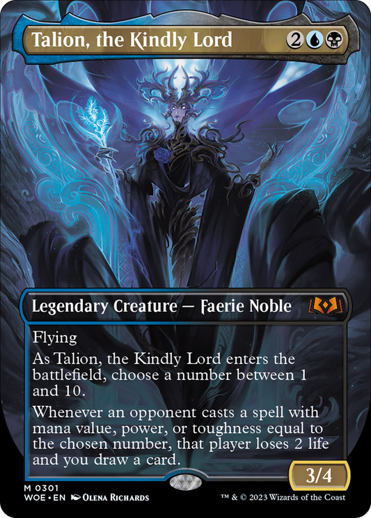 Talion, the Kindly Lord (WOE-301) - Wilds of Eldraine (Borderless) Foil