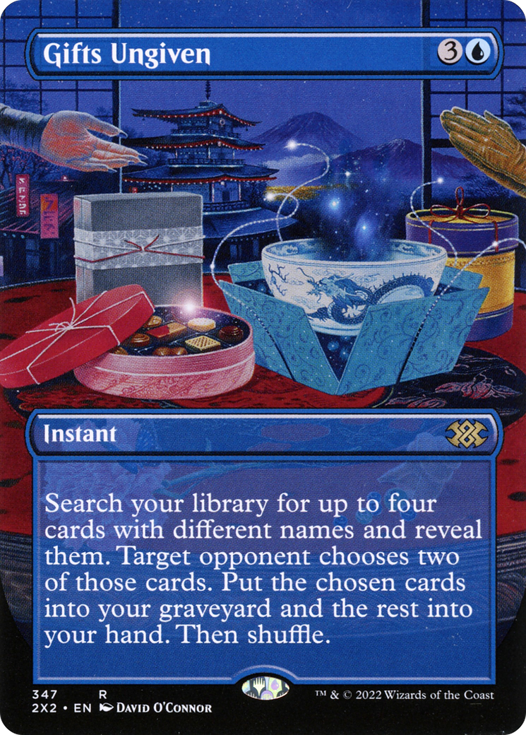 Gifts Ungiven (Borderless) (2X2-347) - Double Masters 2022 (Borderless) Foil
