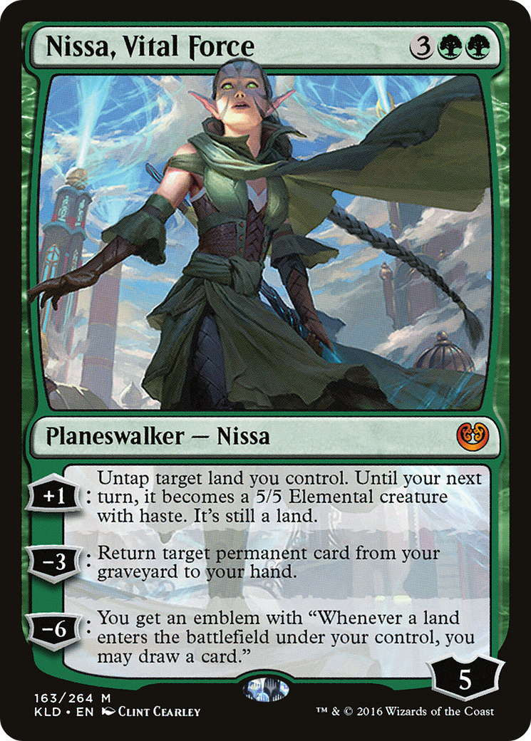 Nissa, Vital Force (KLD-163) - Kaladesh Foil