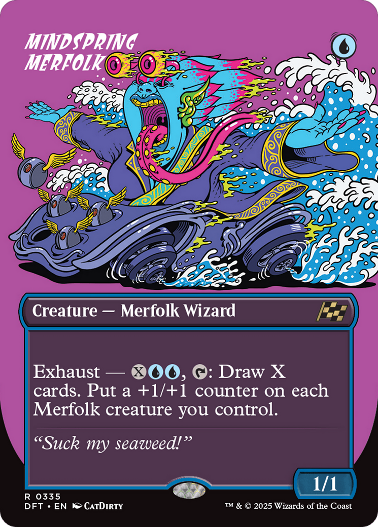 Mindspring Merfolk (DFT-335) - Aetherdrift (Borderless) Foil