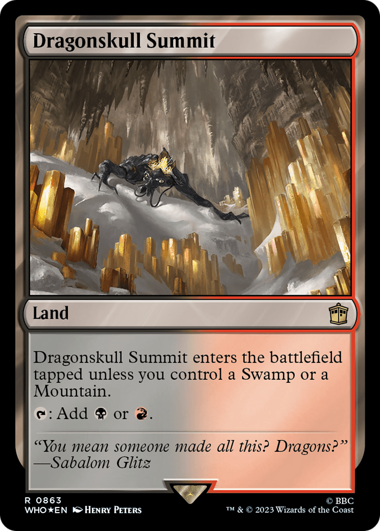 Dragonskull Summit (WHO-863) - Doctor Who Foil