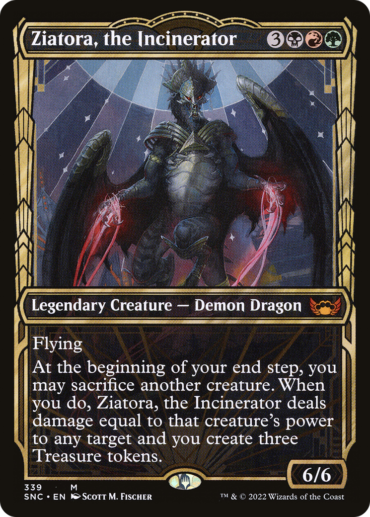 Ziatora, the Incinerator (SNC-339) - Streets of New Capenna: (Showcase)