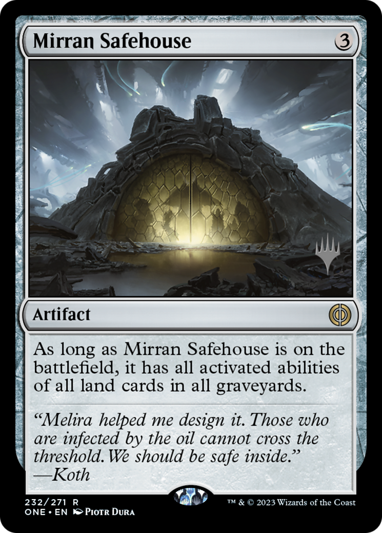 Mirran Safehouse (PPONE-232) - Phyrexia: All Will Be One Promos