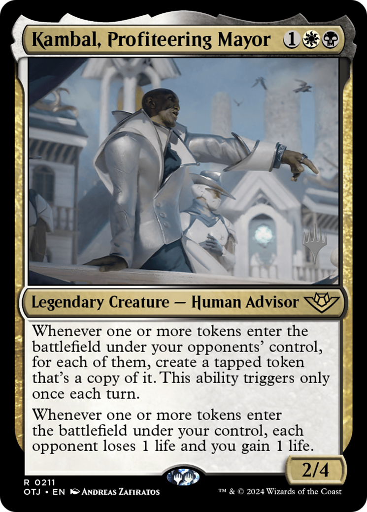 Kambal, Profiteering Mayor (PPOTJ-211) - Outlaws of Thunder Junction Promos Foil