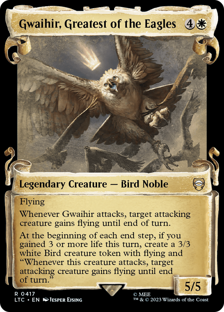 Gwaihir, Greatest of the Eagles (LTC-417) - Tales of Middle-earth Commander: (Showcase) Foil