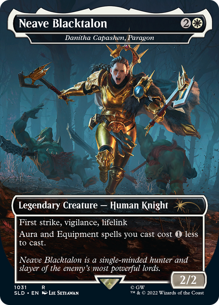 Neave Blacktalon - Danitha Capashen, Paragon (Borderless) (SLD-1031) - Secret Lair Drop / Neave Blacktalon (Borderless)