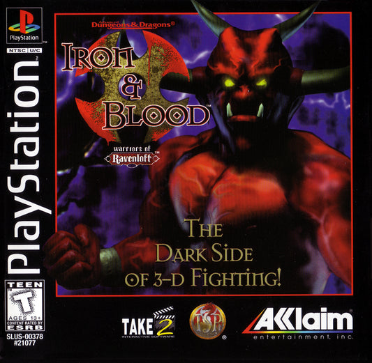 Advanced Dungeons & Dragons: Iron & Blood: Warriors of Ravenloft - PlayStation (PS1)