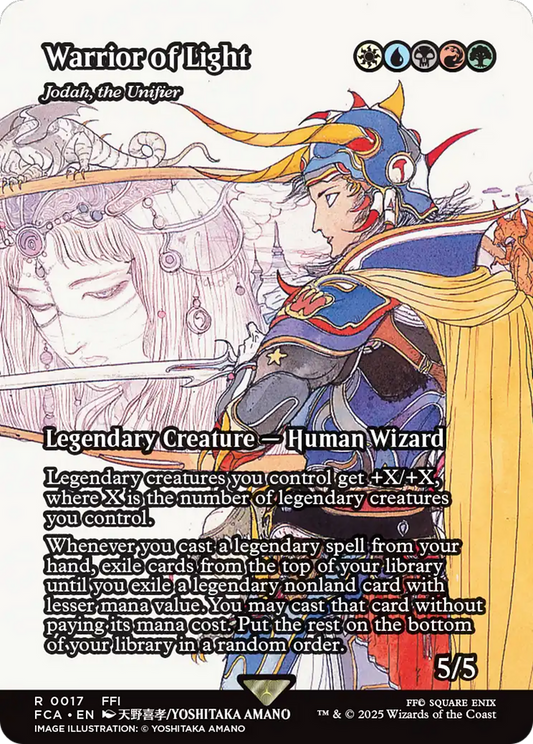 Jodah, the Unifier (FCA-017) - FINAL FANTASY: Through the Ages / Warrior of Light (Borderless) Foil