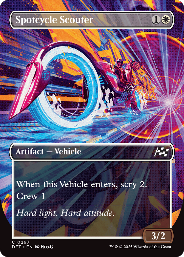 Spotcycle Scouter (DFT-297) - Aetherdrift (Borderless) Foil