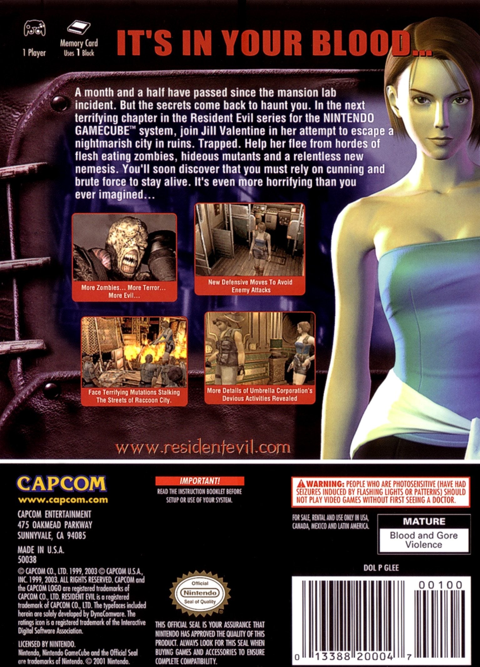 Resident Evil 3 Nemesis - Nintendo GameCube