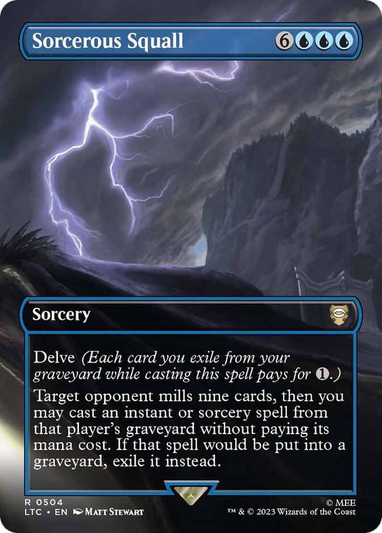 Sorcerous Squall (LTC-504) - Tales of Middle-earth Commander (Borderless) Foil