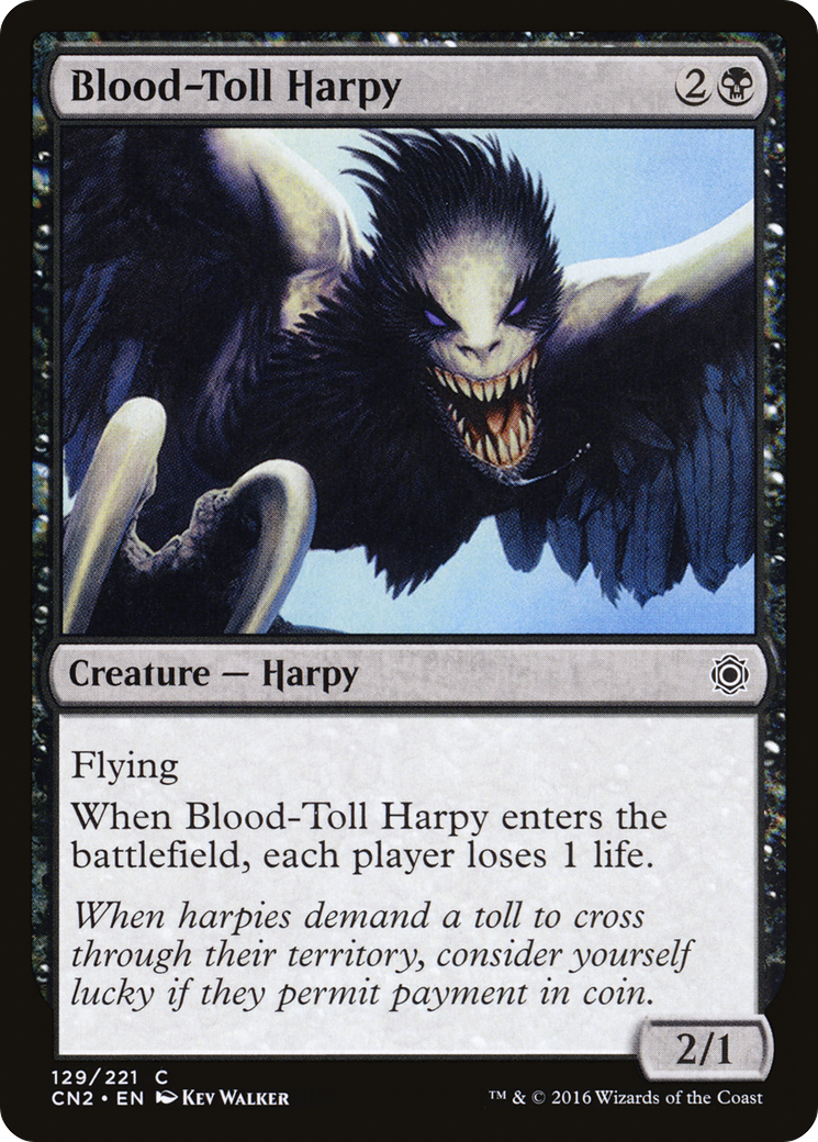 Blood-Toll Harpy (CN2-129) - Conspiracy: Take the Crown Foil