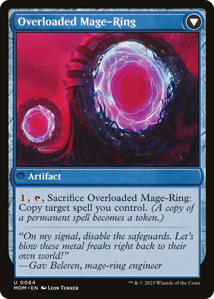 Invasion of Vryn // Overloaded Mage-Ring (MOM-064) - March of the Machine