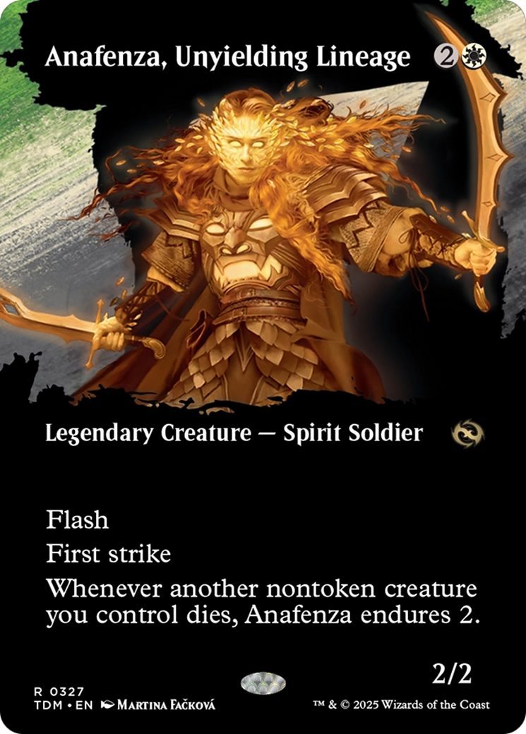 Anafenza, Unyielding Lineage (TDM-327) - Tarkir: Dragonstorm: (Showcase) (Borderless)