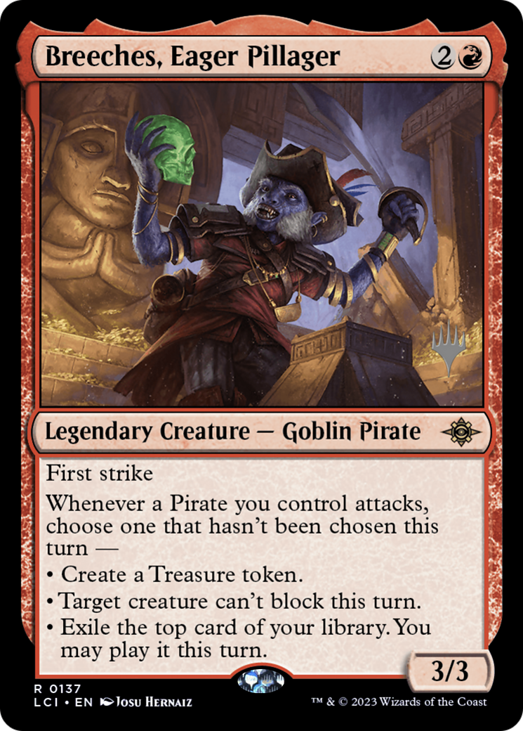 Breeches, Eager Pillager (PPLCI-137P) - The Lost Caverns of Ixalan Promos