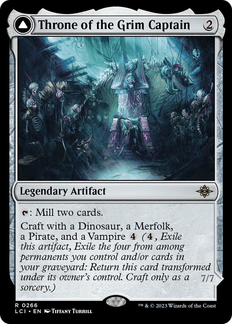 Throne of the Grim Captain // The Grim Captain (LCI-266) - The Lost Caverns of Ixalan