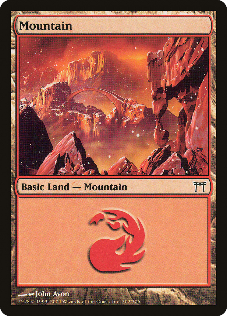Mountain (CHK-302) - Champions of Kamigawa