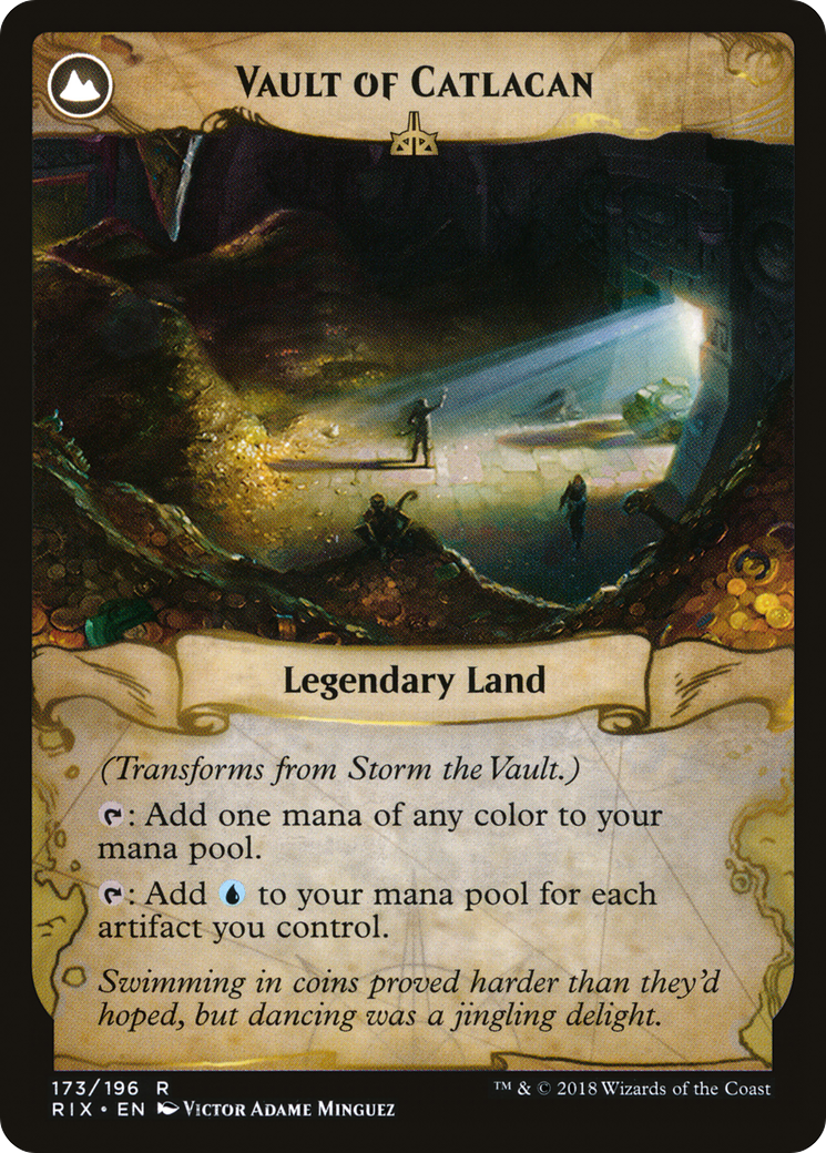 Storm the Vault // Vault of Catlacan (RIX-173) - Rivals of Ixalan: (compasslanddfc)
