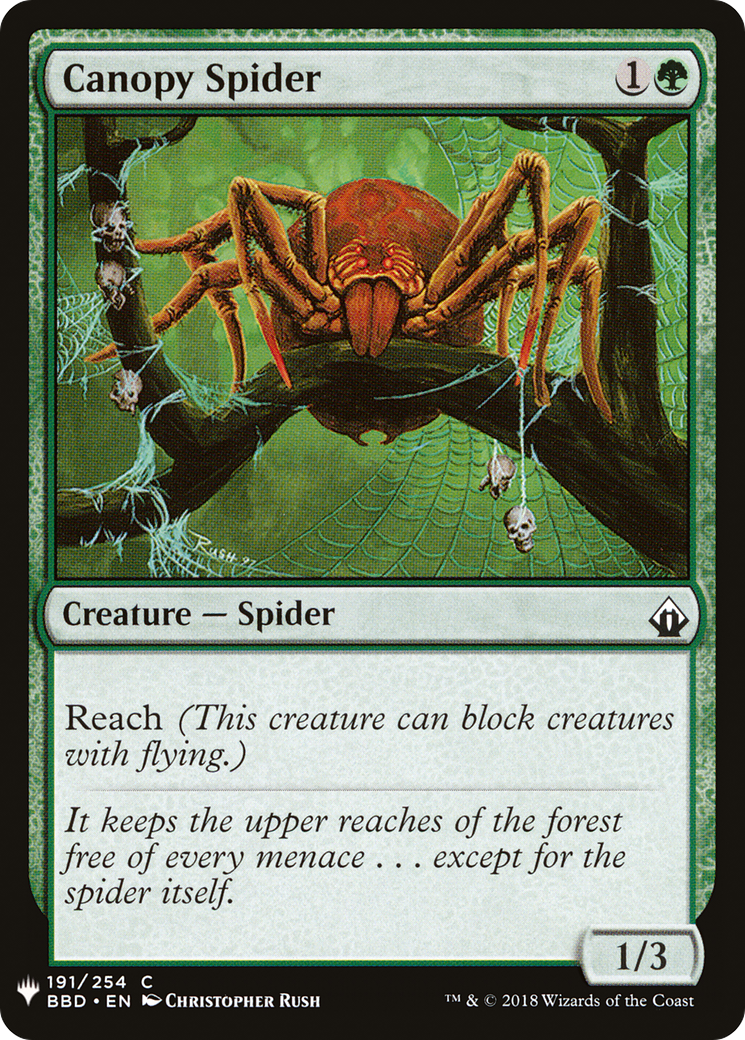 Canopy Spider (LIST-191) - The List