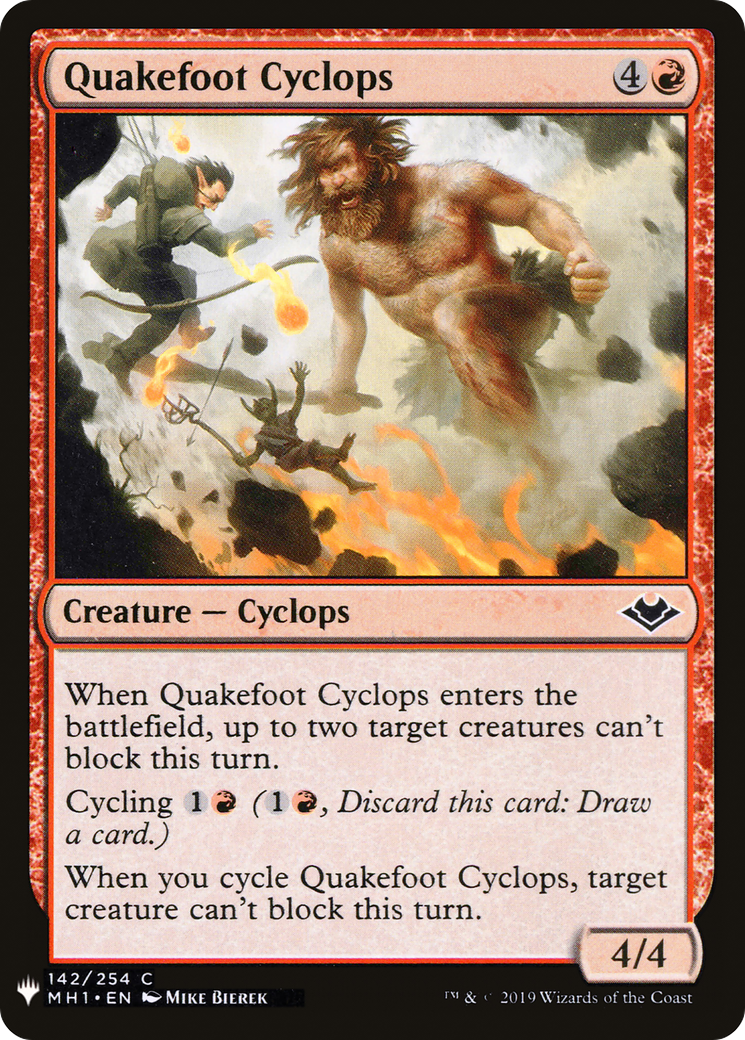 Quakefoot Cyclops (LIST-142) - The List