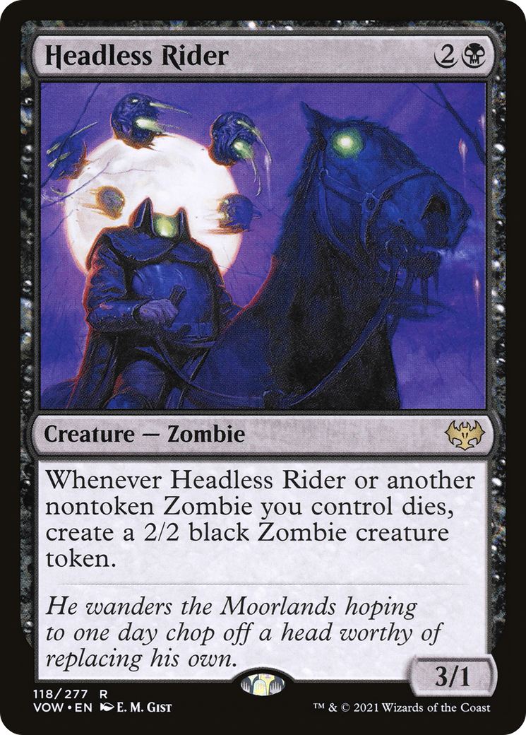 Headless Rider (VOW-118) - Innistrad: Crimson Vow Foil