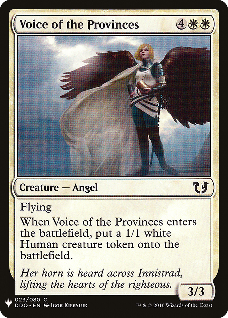 Voice of the Provinces (LIST-023) - The List