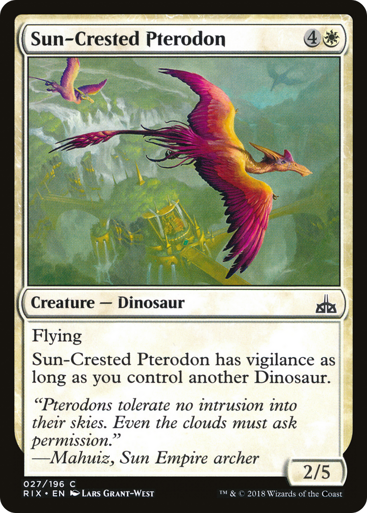 Sun-Crested Pterodon (RIX-027) - Rivals of Ixalan