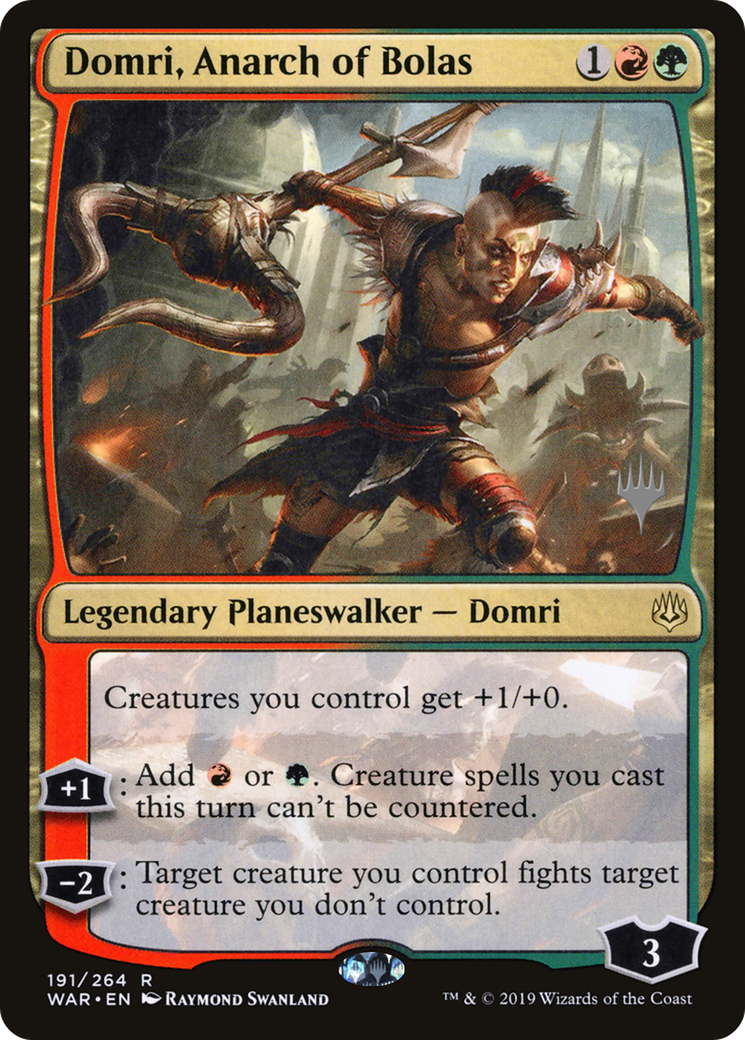 Domri, Anarch of Bolas (PPM21-191) - War of the Spark Promos